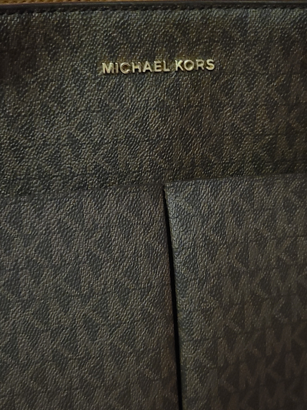 Michael Kors Black/Brown Signature Shoulder Bag